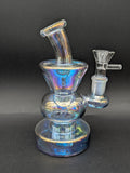 6.5" Iridescent Bent Neck Mini Bong-Avernic Smoke Shop