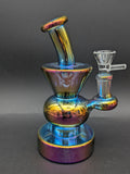 6.5" Iridescent Bent Neck Mini Bong-Avernic Smoke Shop