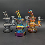 6.5" Iridescent Bent Neck Mini Bong-Avernic Smoke Shop