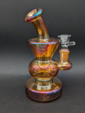 6.5" Iridescent Bent Neck Mini Bong-Avernic Smoke Shop