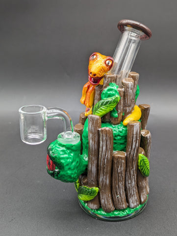 7" Dinosaur Treehouse 3D Dab Rig