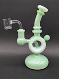 7" Donut Dual Color Dab Rig-Avernic Smoke Shop