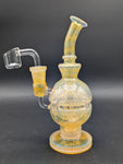 7" Fumed Glass Fab Egg Dab Rig