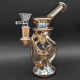 7" Iridescent Dual Uptake Recycler-Avernic Smoke Shop
