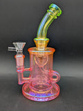 7" Iridescent Klein Recycler Water Pipe