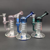 7" Matrix Coil Bent Neck Water Pipe-Avernic Smoke Shop
