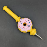 7" Silicone Donut Dab Straw-Avernic Smoke Shop