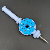 7" Silicone Donut Dab Straw-Avernic Smoke Shop