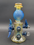 7.5" Thunderdome Glass Water Pipe w/ Horn Bowl