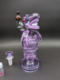 8" Fab Dino Glass Water Pipe by Calibear