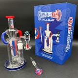 Grateful Dead x Pulsar Cascade Waterfall Glass Recycler Rig Set | 9"-Avernic Smoke Shop