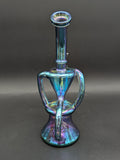 9" Full Color Iridescent Klein Recycler Bong-Avernic Smoke Shop