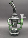9" Full Color Klein Recycler Bong
