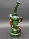 9" Full Color Klein Recycler Bong