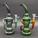 9" Full Color Klein Recycler Bong