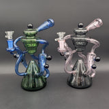9" Multi Slit Dual Recycler Bong-Avernic Smoke Shop