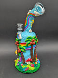 9.5" Tropical Rainbow 3D Water Pipe