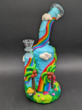 9.5" Tropical Rainbow 3D Water Pipe