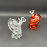 4.5" SeshGear Foot Ballers Glass Water Pipe