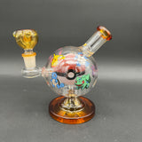 Playful Creatures Ball Glass Water Pipe | 6"-Avernic Smoke Shop