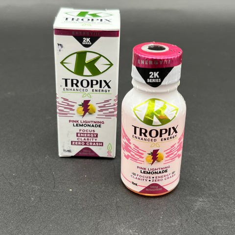 K Tropix 2k Series Energy Blend Kratom Shot - Pink Lightning Lemonade