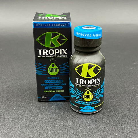 K Tropix Kratom Enhanced Nootropic Shot - Tropical Punch 15ml