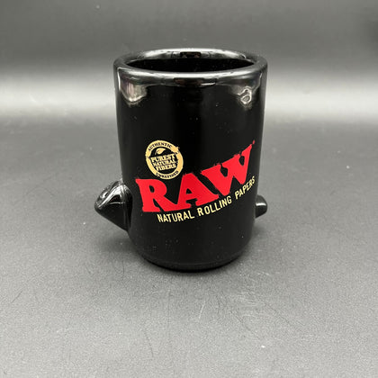 RAW Wake Up & Bake Up Ceramic Cone Mug - Avernic Smoke Shop