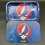 Grateful Dead x Pulsar Rolling Tray Kit - 11" x 7" | Steal Your Face Swirls