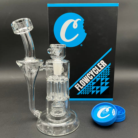 Cookies Flowcycler Glass Water Pipe - 8.5"