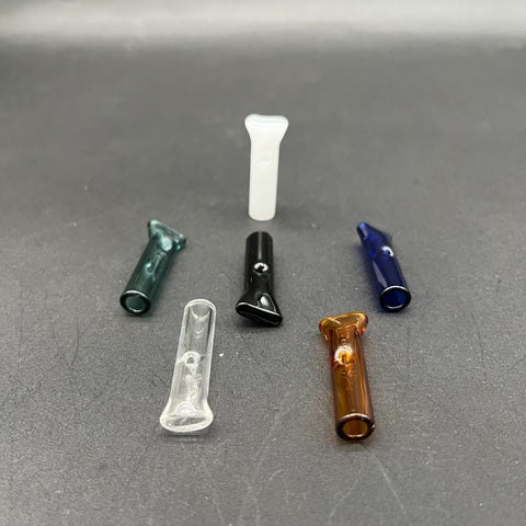 Colored Glass Joint Tips w/ Flat Mouth