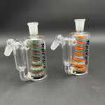 Ruckus Glass 4.75" Swirl Recycler Ash Catcher 14mm 45°