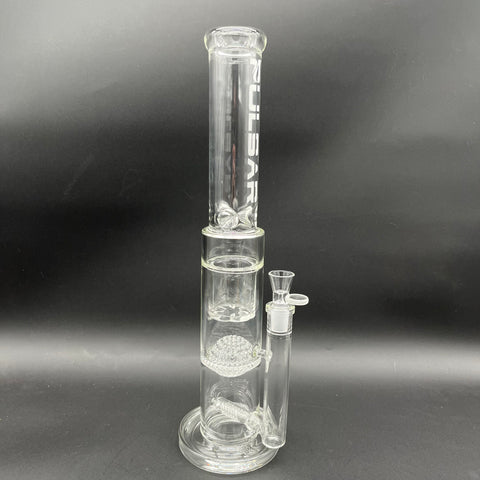Pulsar Triple Treat Glass Water Pipe | 17" | 18mm