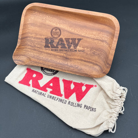 RAW® - Wooden Rolling Tray with Pour Spout