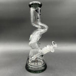 10" Diamond Glass Gold Zong Beaker