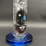 Grateful Dead x Pulsar Space Your Face Straight Tube Glass Water Pipe | 11.75"