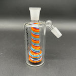 Ruckus Glass 4.75" Swirl Recycler Ash Catcher 14mm 45°