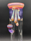 Uzzi Glass Amber Purple Mushroom Tube