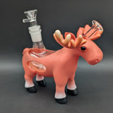 A-Moose Bouche Plastic On Glass Bubbler | 6"