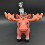 A-Moose Bouche Plastic On Glass Bubbler | 6"
