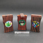 Acrylic Dugouts w/ Wood Design + Glass Pipe