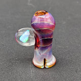 Amber Purple Pivot Topper w/ Opal - by Branded Glass-Avernic Smoke Shop