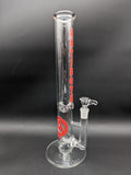 Antidote Glass 16" Inline Straight Tube - Red