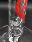 Antidote Glass 16" Inline Straight Tube - Red