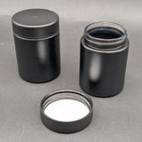 Black UV-Proof Glass Jar with Lid-Avernic Smoke Shop