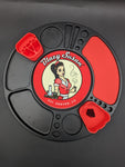 Blazy Susan Spinning Rolling Tray - Black/Red