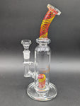 Bougie Glass 9.5" Candy Cane Bubbler