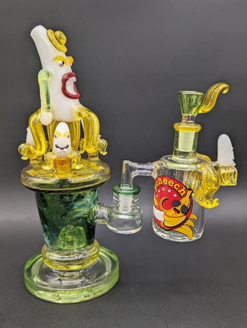 Cheech Glass - 10" Banana Time Water Pipe Set