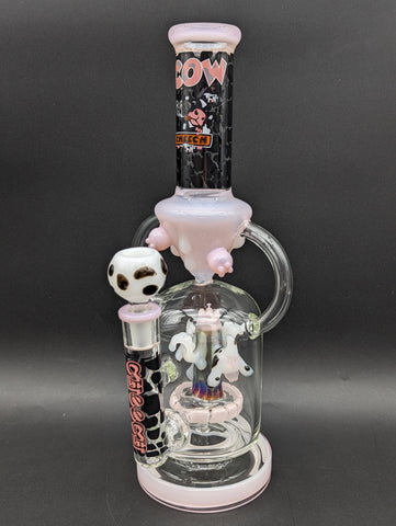 Cheech Glass - 12" Moo Juice Rig Water Pipe-Avernic Smoke Shop