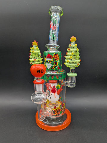 Cheech Glass - 12" XMAS Santas Little Helper Water Pipe