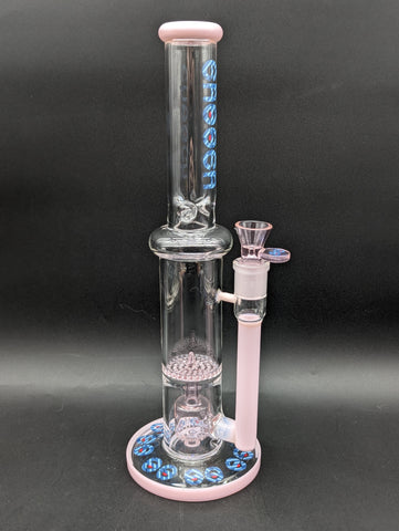 Cheech Glass - 14" Dual Perc Straight Tube